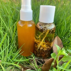 Organic Hair Grow Oil and Leave In Grow Spray 2oz